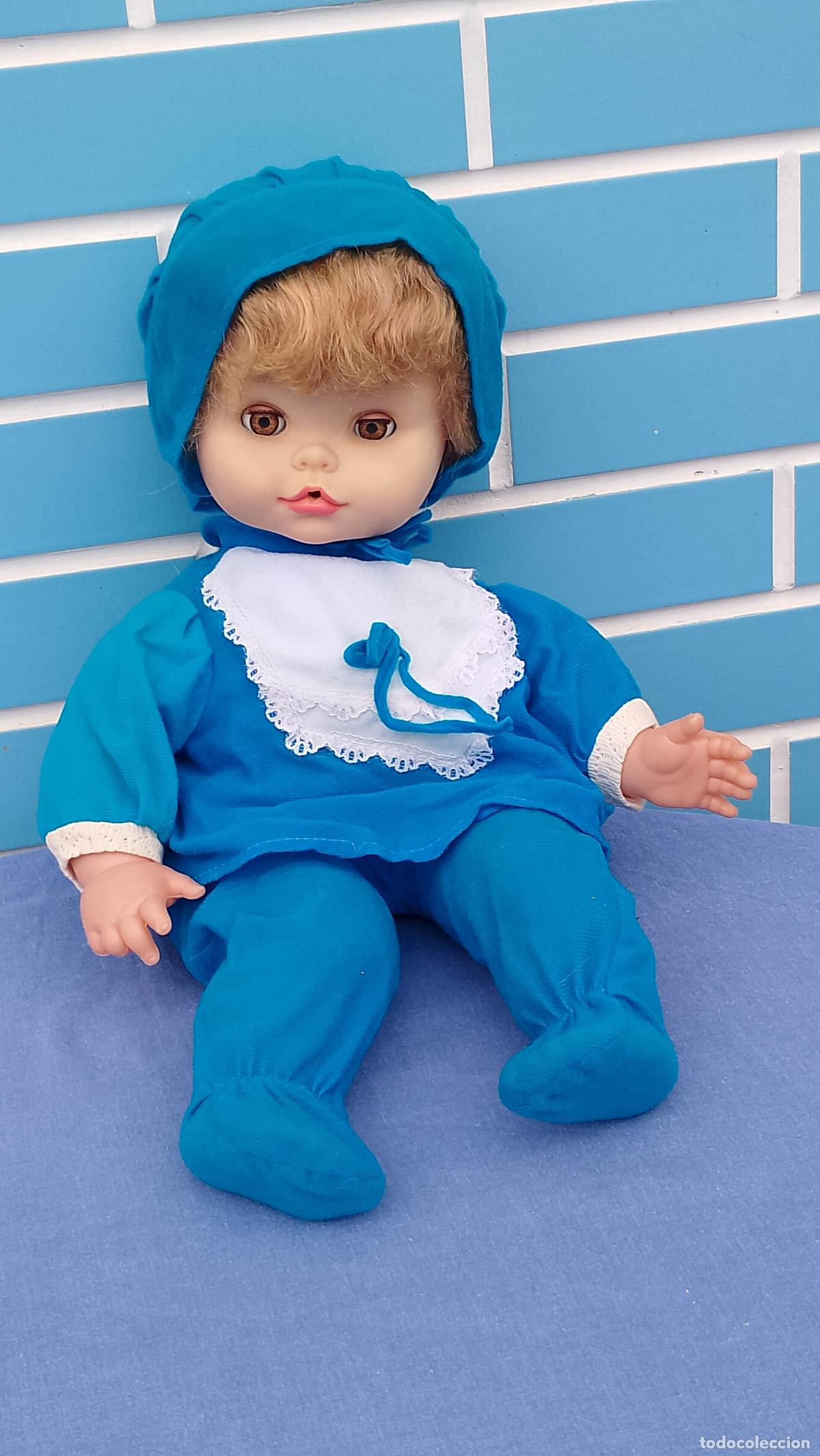 Mu&ntilde;ecas espa&ntilde;olas modernas: Antiguo mu&ntilde;eco Dormil&oacute;n de Majber de 46 cm - Foto 1