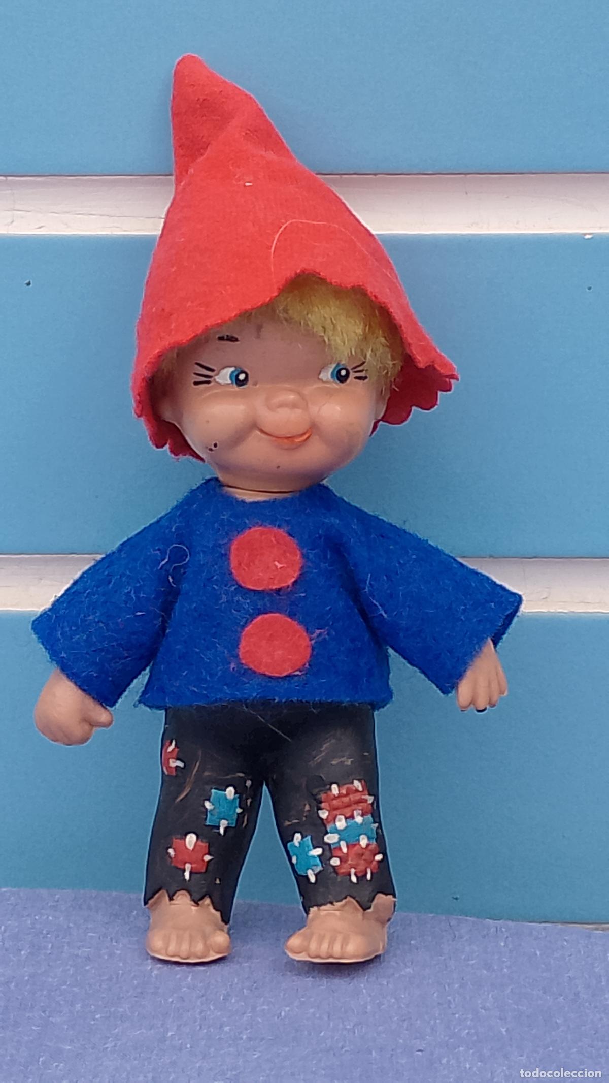 Mu&ntilde;ecas espa&ntilde;olas modernas: Antiguo mu&ntilde;eco gnomo o enanito de goma, a&ntilde;os 70