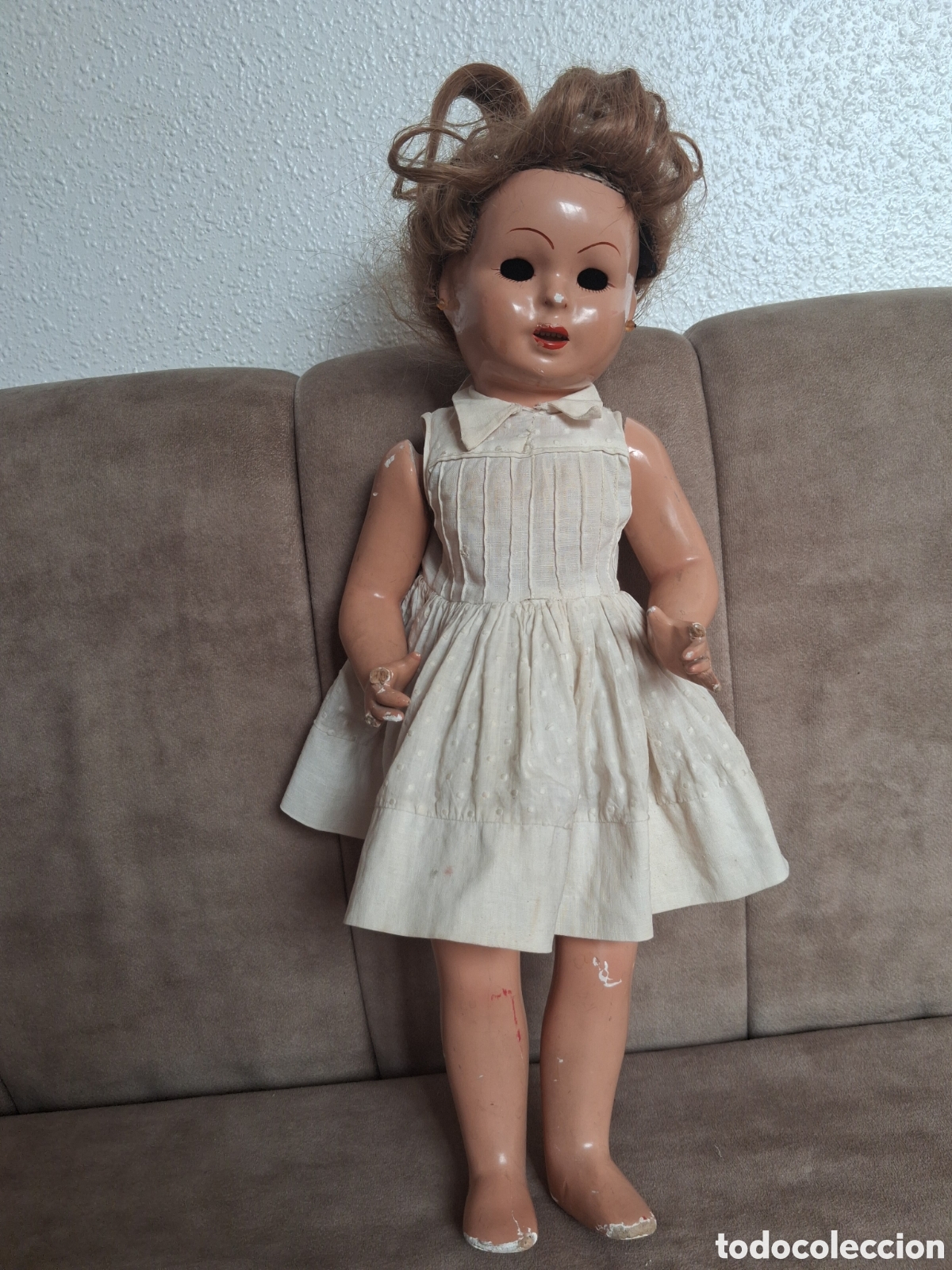 Mu&ntilde;ecas espa&ntilde;olas modernas: Mu&ntilde;eca de cart&oacute;n y lleso - Foto 1