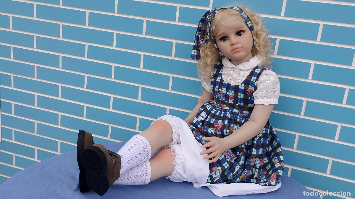 Mu&ntilde;ecas espa&ntilde;olas modernas: Mu&ntilde;eca realista reborn de la creadora Ping Lau, de 107 cm