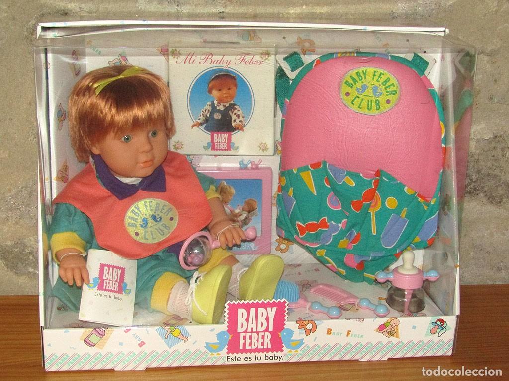 Mu&ntilde;ecas espa&ntilde;olas modernas: ANTIGUA MU&Ntilde;ECA BABY FEBER - NUEVA Y EN SU CAJA ORIGINAL - NUNCA ABIERTA - MODELO EN NI&Ntilde;A