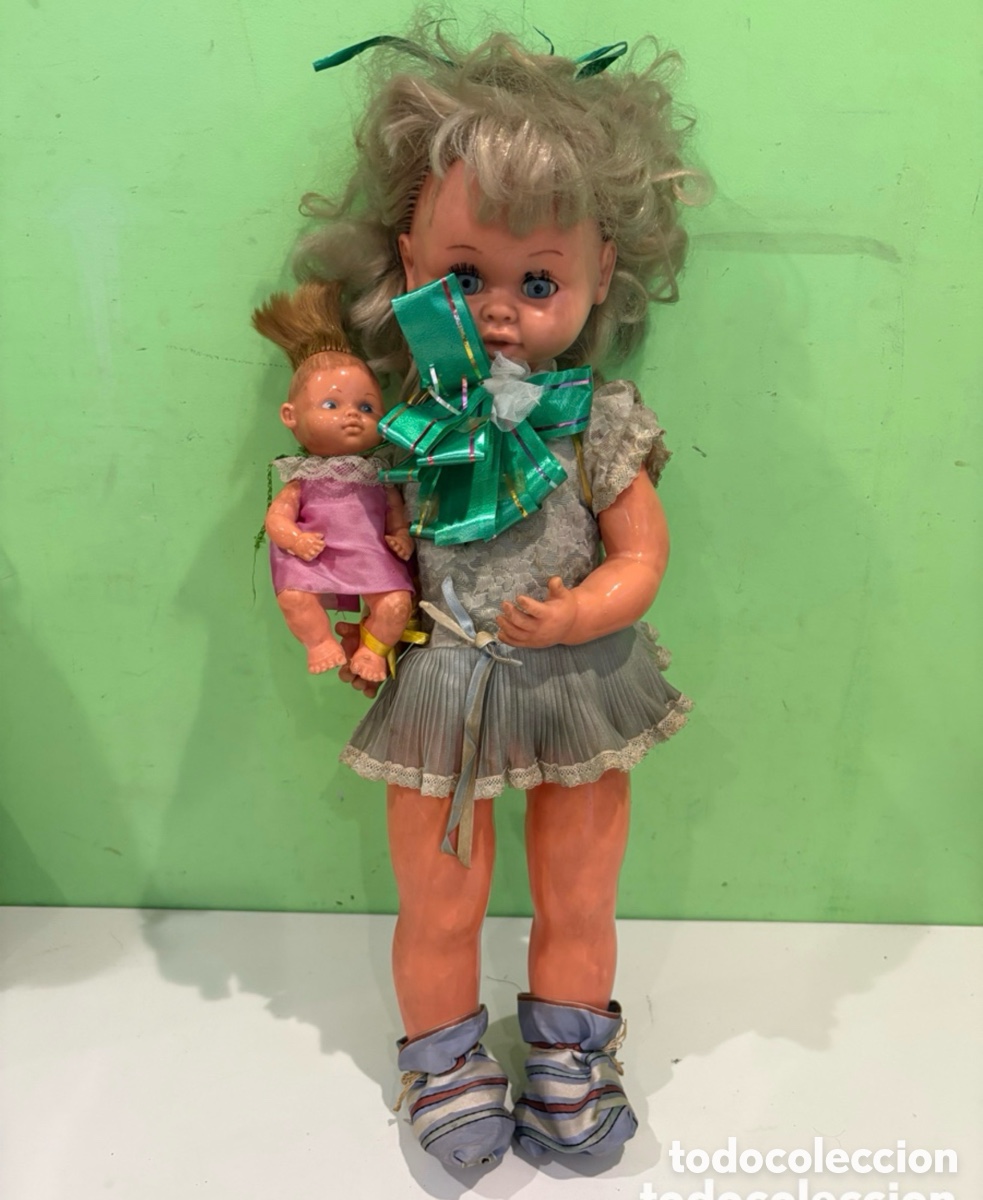 Mu&ntilde;ecas espa&ntilde;olas modernas: Mu&ntilde;eca Jesmar con mu&ntilde;eca beb&eacute; original &ndash; Made in Spain