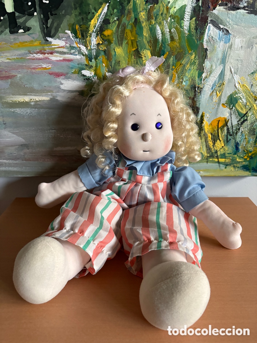 Mu&ntilde;ecas espa&ntilde;olas modernas: (L*038*) Mu&ntilde;eca de trapo artesanal | vintage | &rdquo;Miyaki&rdquo; (Zaragoza) - 45 cm