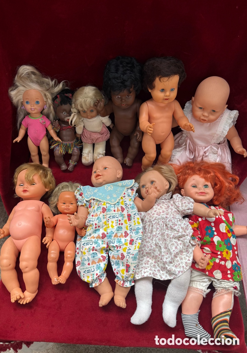 Mu&ntilde;ecas espa&ntilde;olas modernas: Gran lote de +10 mu&ntilde;ecas antiguas!