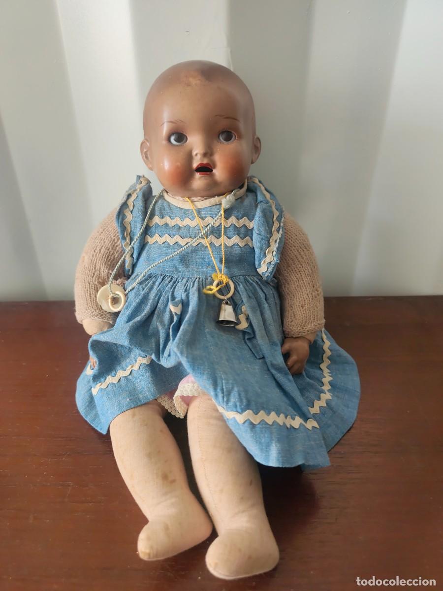 Mu&ntilde;ecas espa&ntilde;olas modernas: Mu&ntilde;eco bebe antiguo Juanin hermano Mariquita P&eacute;rez?