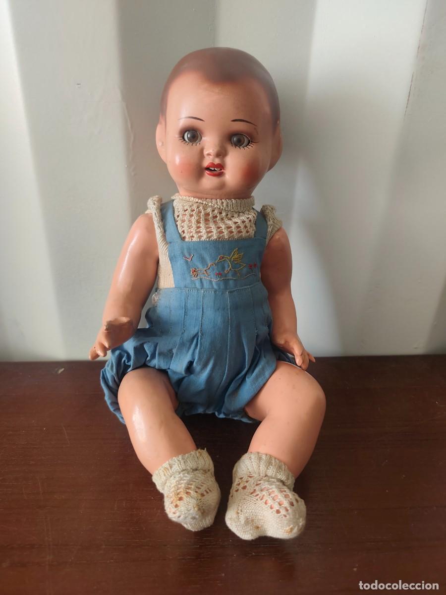 Mu&ntilde;ecas espa&ntilde;olas modernas: Mu&ntilde;eco antiguo bebe Juanin hermano Mariquita P&eacute;rez?