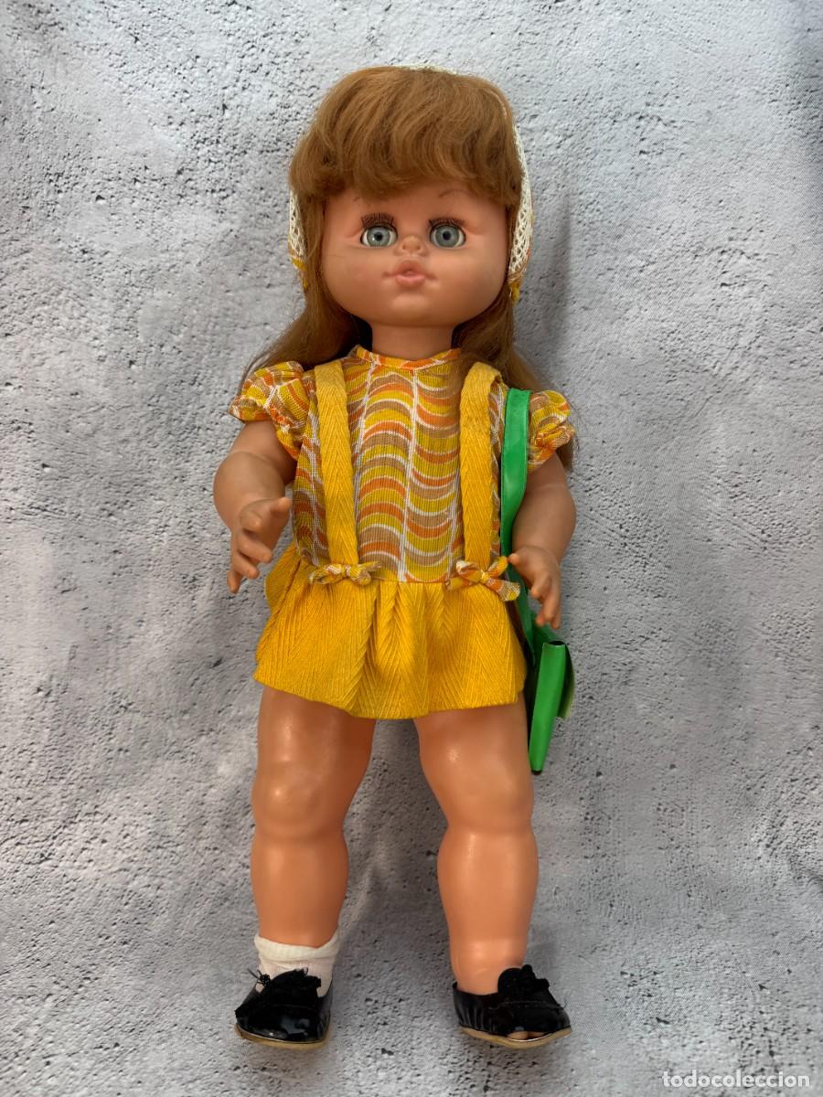 Mu&ntilde;ecas espa&ntilde;olas modernas: Mu&ntilde;eca Vintage Micaela Jesmar A&ntilde;os 70 con 3 Discos de Voz y Bolso Original &ndash; Mu&ntilde;eca Espa&ntilde;ola Colecci