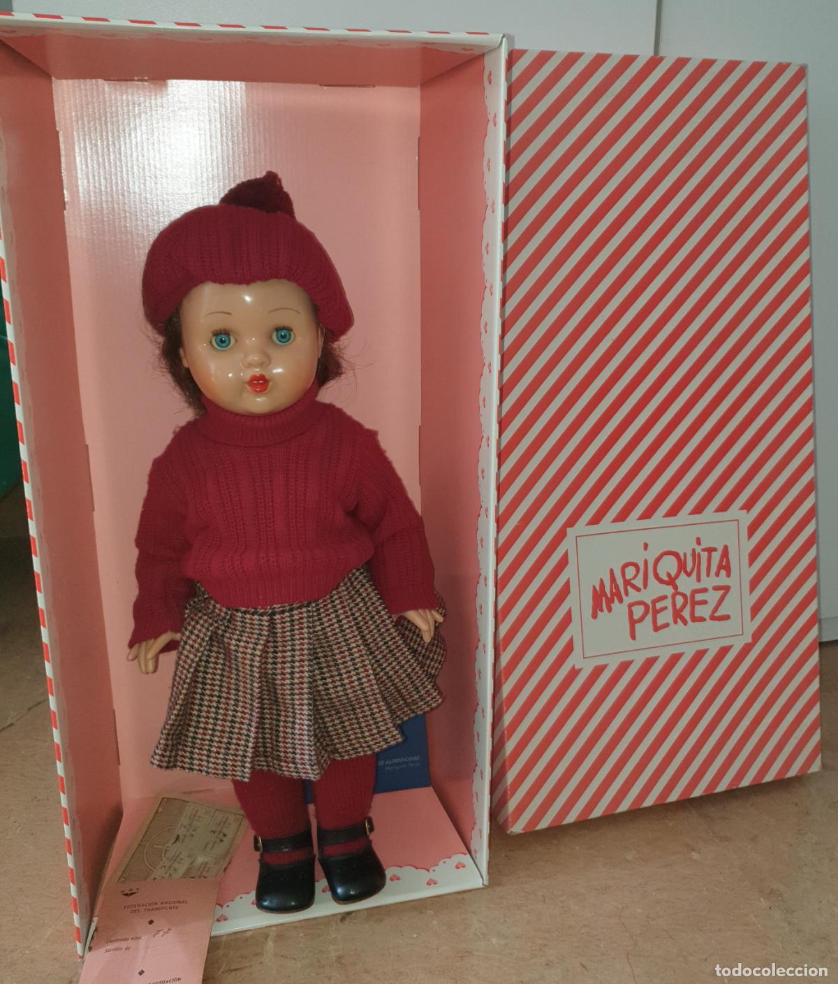 Mu&ntilde;ecas espa&ntilde;olas modernas: Mu&ntilde;eca Mariquita P&eacute;rez 45 cm a&ntilde;o 1999 nueva en su caja con certificado