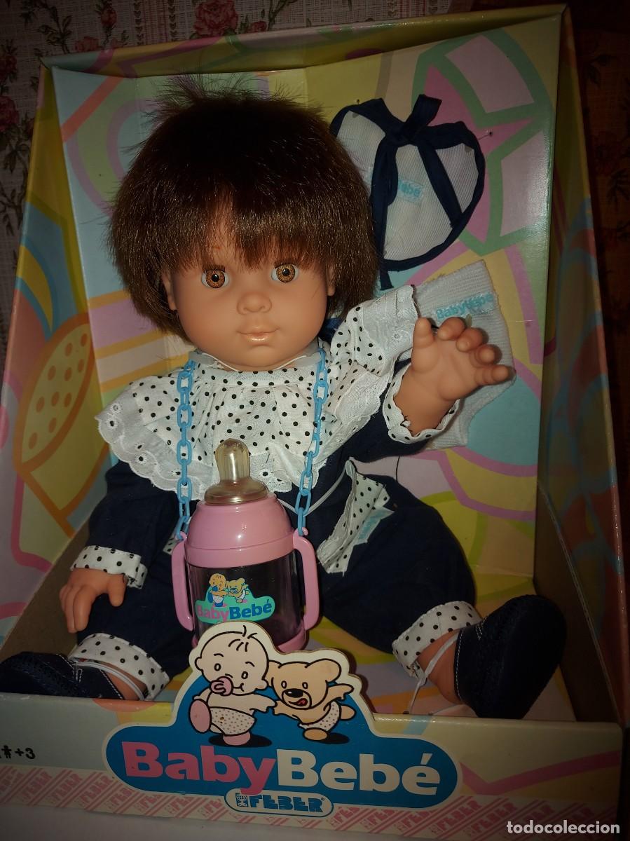 Mu&ntilde;ecas espa&ntilde;olas modernas: ANTIGUA MU&Ntilde;ECA BABY BEB&Eacute;, DE FEBER - NI&Ntilde;A - NUEVO Y EN SU CAJA ORIGINAL - A&Ntilde;O 1990