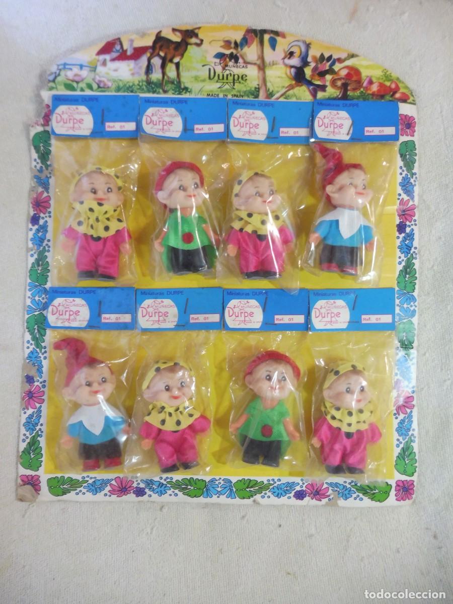 Mu&ntilde;ecas espa&ntilde;olas modernas: Expositor completo 8 duende gnomo ref. 01, mu&ntilde;ecas Durpe (made in Spain)