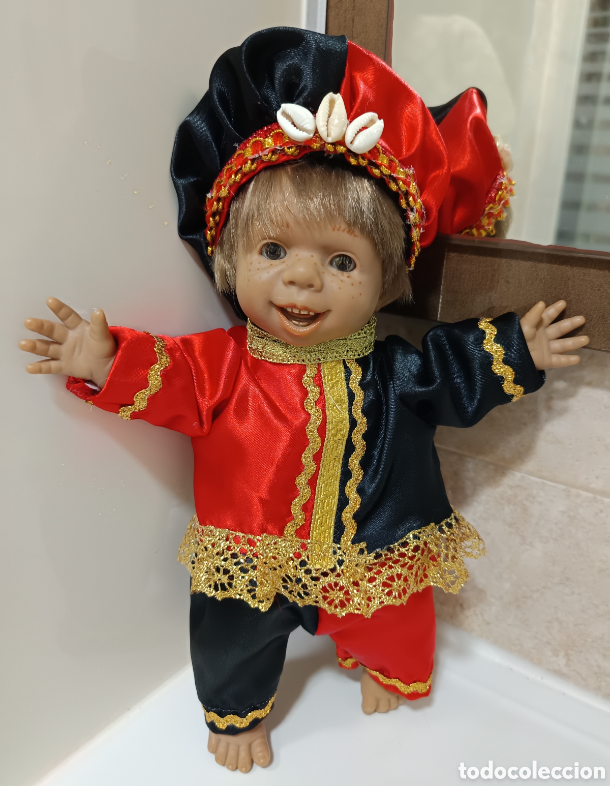 Mu&ntilde;ecas espa&ntilde;olas modernas: Mu&ntilde;eco Elegu&aacute; Santer&iacute;a Yoruba