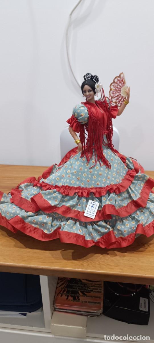 Mu&ntilde;ecas espa&ntilde;olas modernas: ANTIGUA MU&Ntilde;ECA FLAMENCA DE MARIN, 30 CM