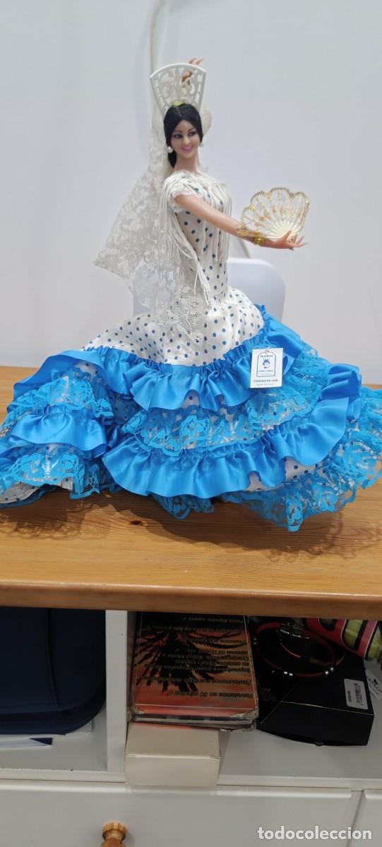 Mu&ntilde;ecas espa&ntilde;olas modernas: ANTIGUA MU&Ntilde;ECA FLAMENCA DE MARIN, 30 CM
