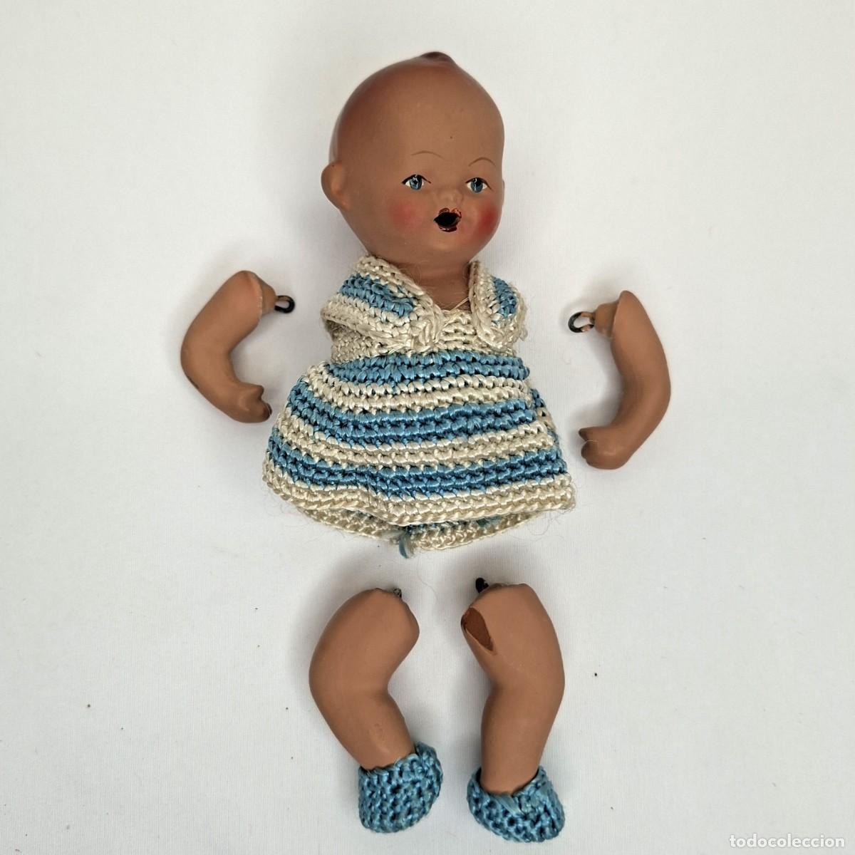 Mu&ntilde;ecas espa&ntilde;olas modernas: MU&Ntilde;ECO DE TERRACOTA PARA REPARAR, MIDE UNOS 14 cm.