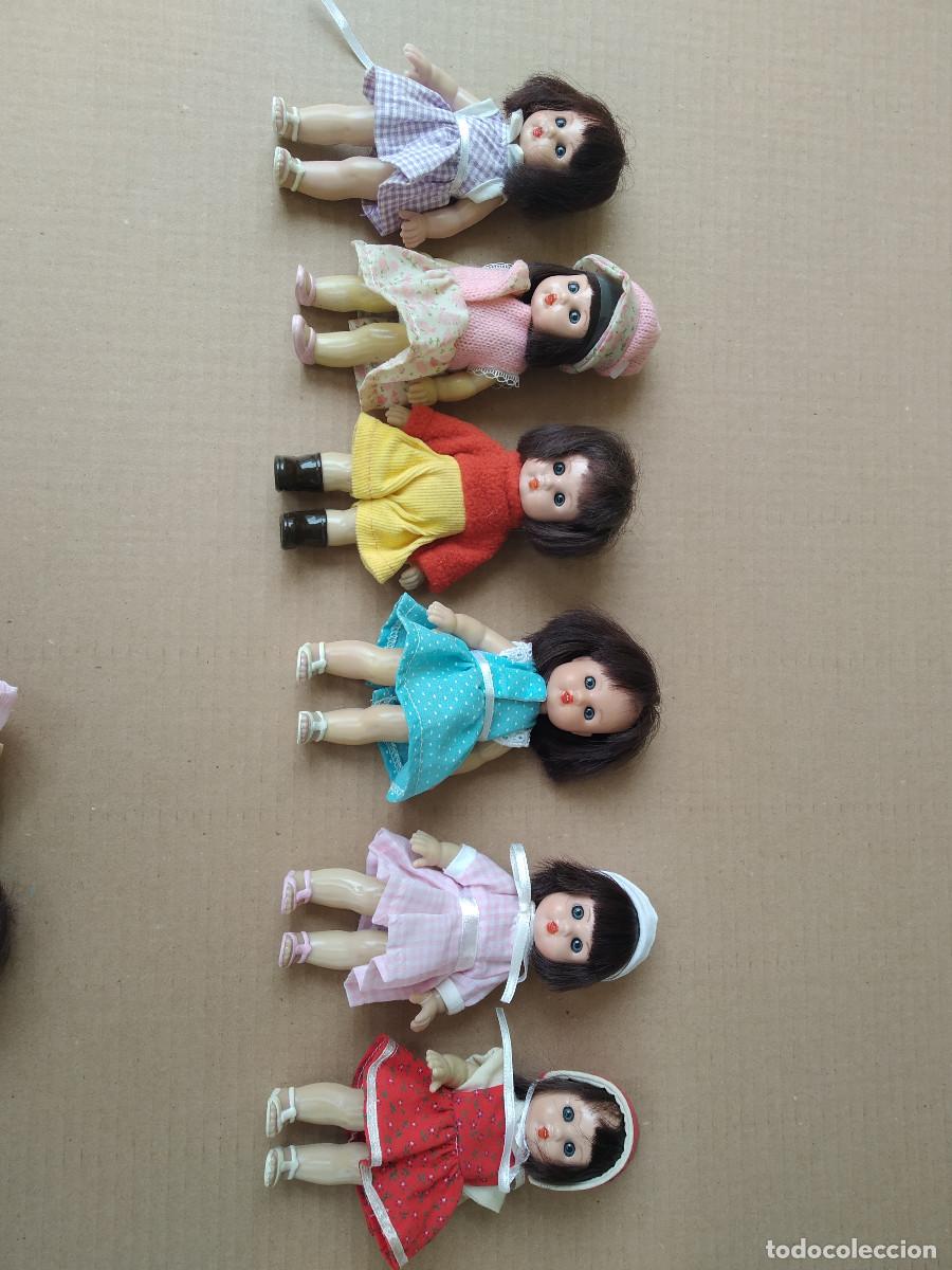 Mu&ntilde;ecas espa&ntilde;olas modernas: lote seis mini mariquita perez 14 cm