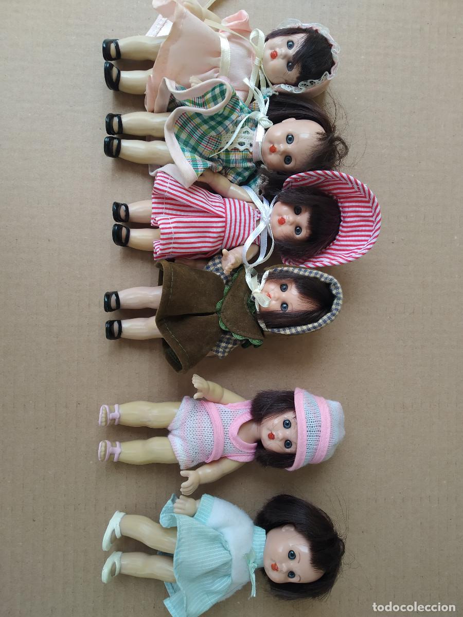 Mu&ntilde;ecas espa&ntilde;olas modernas: lote seis mini mariquita perez 14 cm