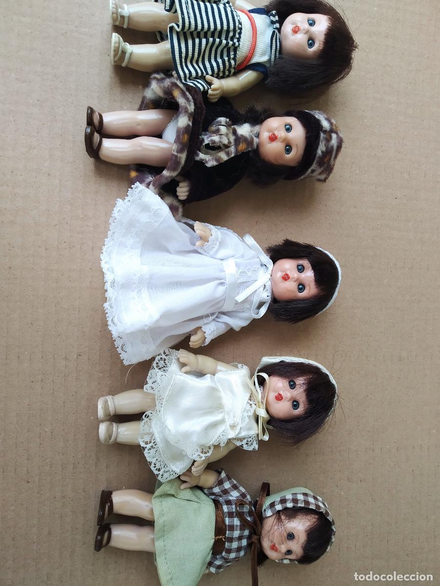 Mu&ntilde;ecas espa&ntilde;olas modernas: lote seis mini mariquita perez 14 cm