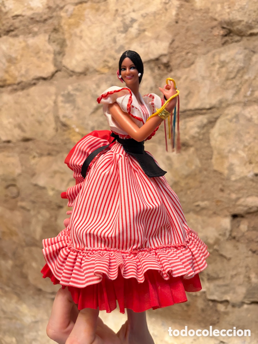 Mu&ntilde;ecas espa&ntilde;olas modernas: Antigua mu&ntilde;eca flamenca 20 cm