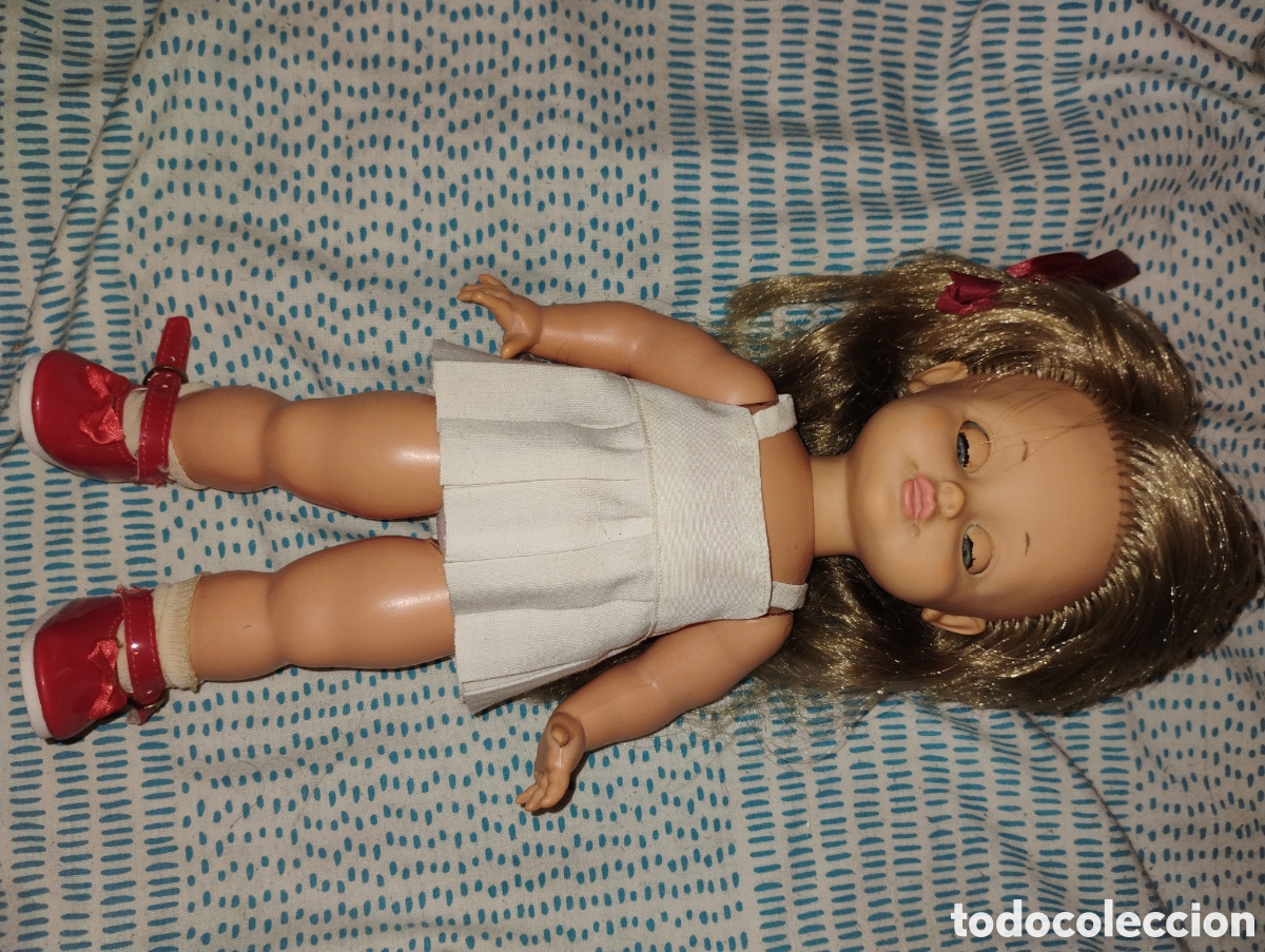 Mu&ntilde;ecas espa&ntilde;olas modernas: &diams;Antigua Mu&ntilde;eca MARI CRIS de FLORIDO. A&ntilde;os 70. Ojos Margarita. 30 cm. &iexcl;Muy buen estado!