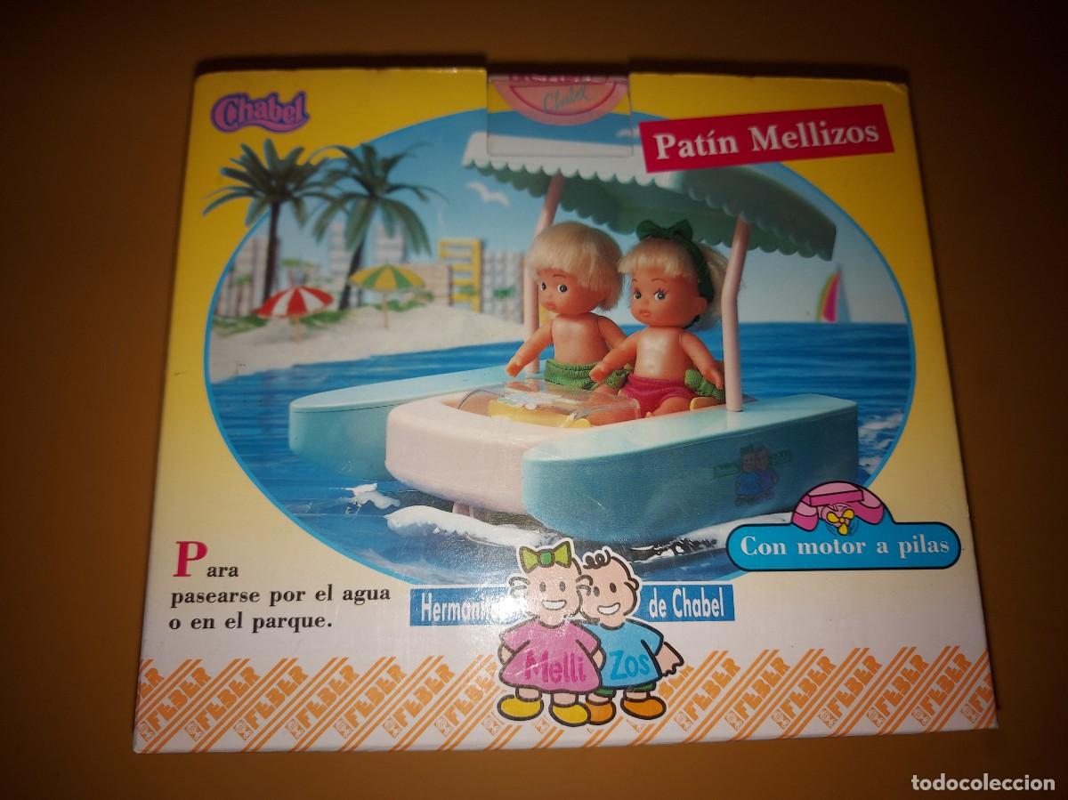 Mu&ntilde;ecas espa&ntilde;olas modernas: MU&Ntilde;ECA CHABEL, Pat&iacute;n Mellizos de Chabel con motor a pilas (Feber, 1991)