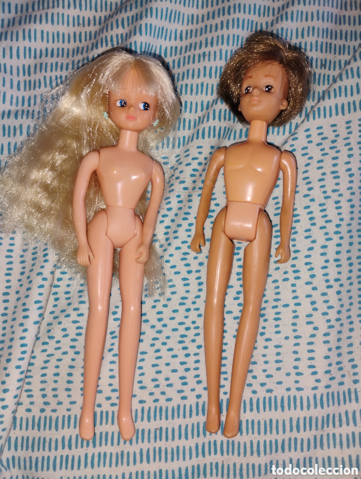 Mu&ntilde;ecas espa&ntilde;olas modernas: &hearts;Lote Mu&ntilde;ecos Chabel y Danny de Feber (A&ntilde;os 80/90) - Vintage