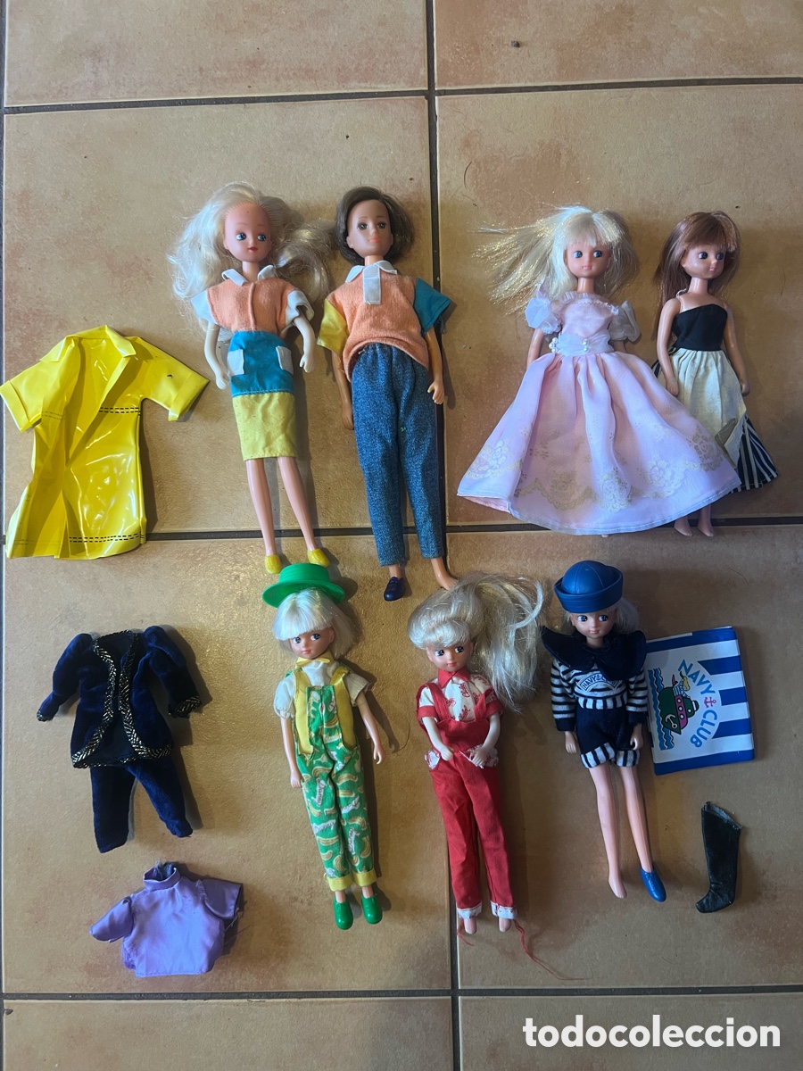 Mu&ntilde;ecas espa&ntilde;olas modernas: Lote de siete mu&ntilde;ecas CHABEL
