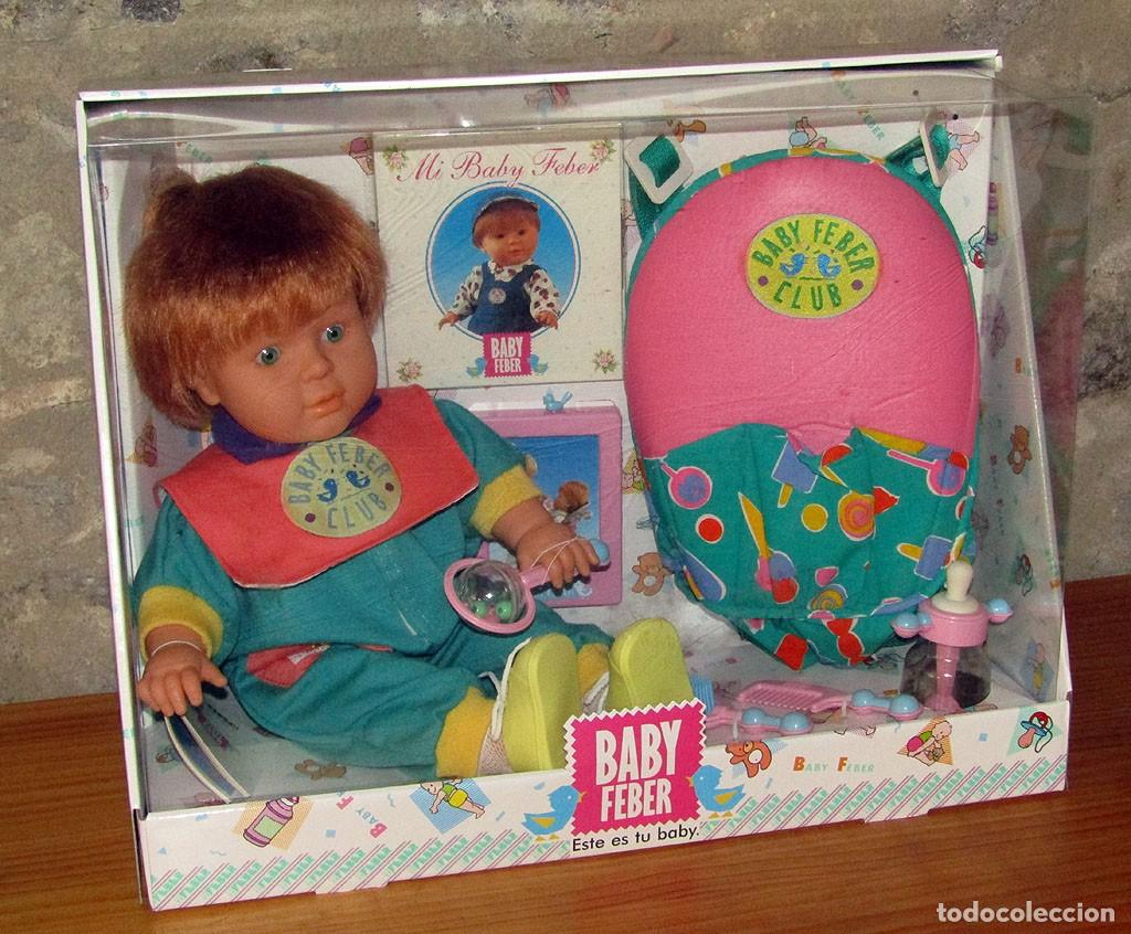 Mu&ntilde;ecas espa&ntilde;olas modernas: ANTIGUO MU&Ntilde;ECO BABY FEBER - NUEVO Y EN SU CAJA ORIGINAL - NUNCA ABIERTO - MODELO EN NI&Ntilde;O