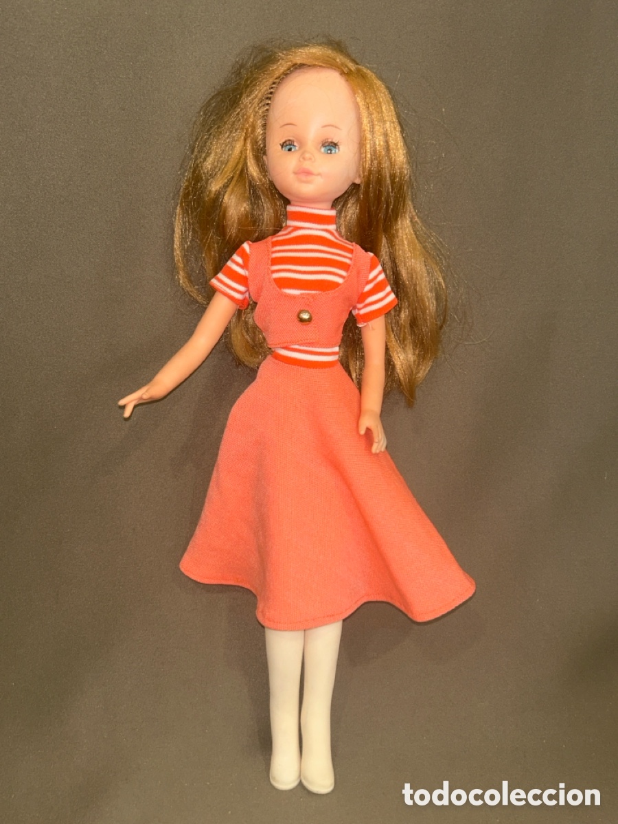 Mu&ntilde;ecas espa&ntilde;olas modernas: SORAYA DE JESMAR / ANTIGUA MU&Ntilde;ECA PELIRROJA DE OJOS AZULES (A&Ntilde;OS 70)