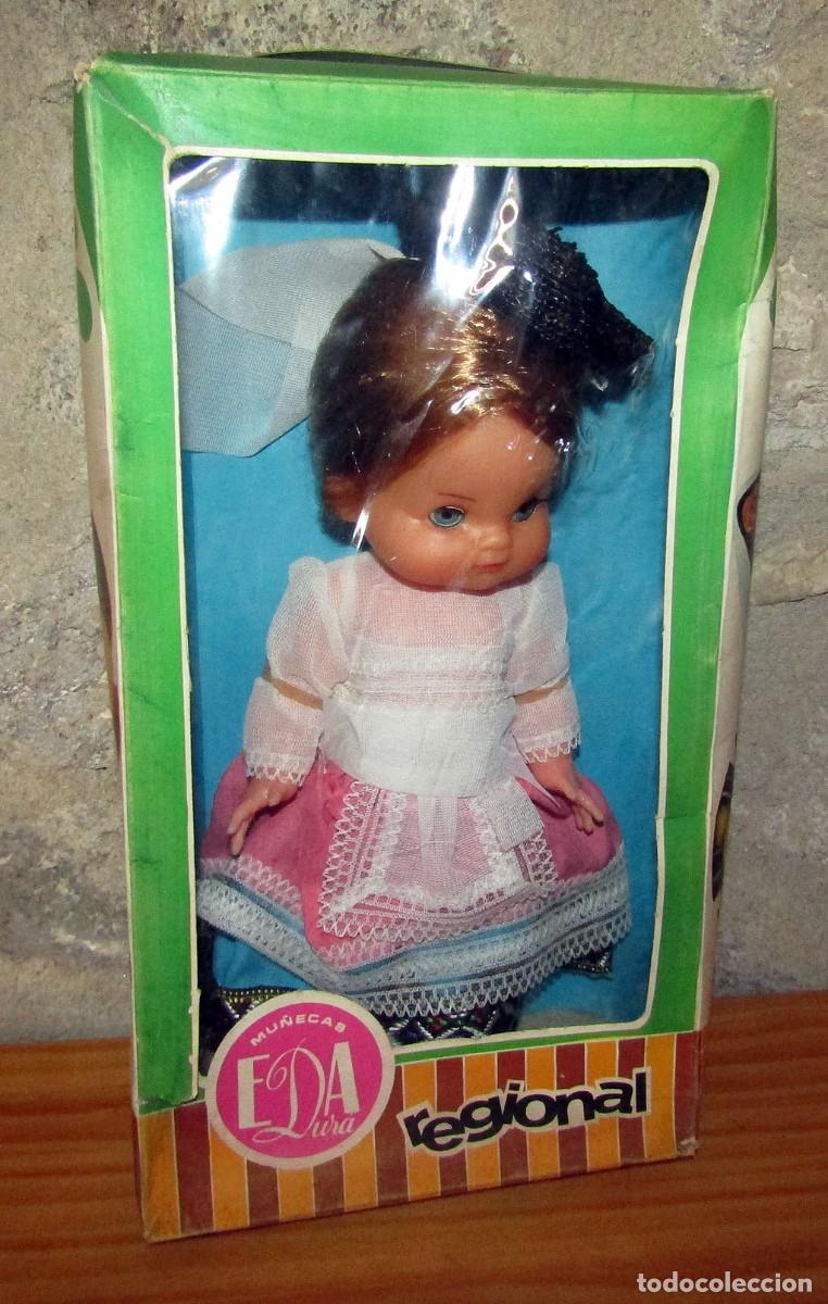 Mu&ntilde;ecas espa&ntilde;olas modernas: ANTIGUU MU&Ntilde;ECA REGIONAL DE LAS PALMAS - MU&Ntilde;ECAS EDA DURA - NUEVA Y EN SU CAJA ORIGINAL