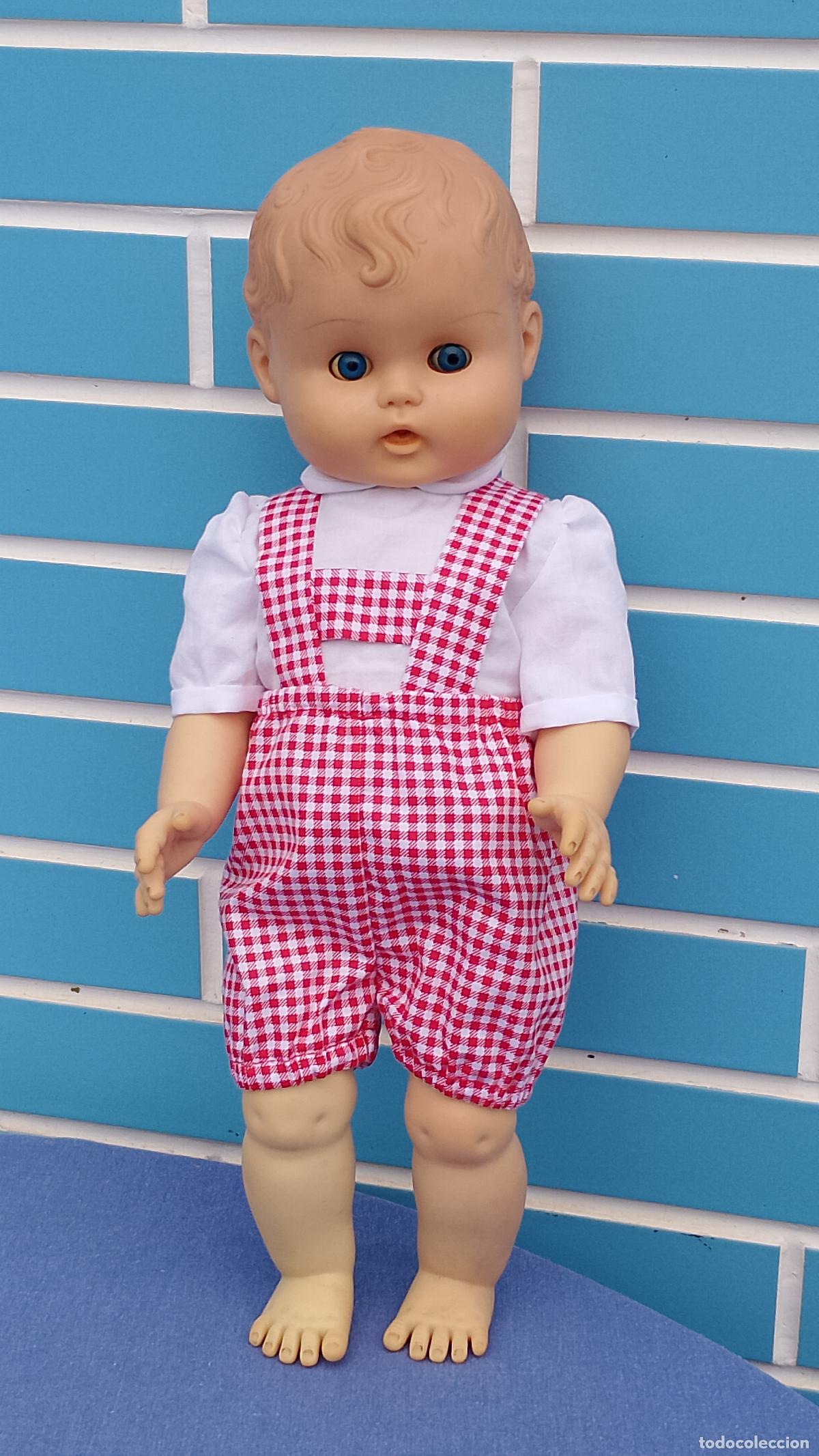 Mu&ntilde;ecas espa&ntilde;olas modernas: Antiguo mu&ntilde;eco beb&eacute; de pelo moldeado de los a&ntilde;os 50