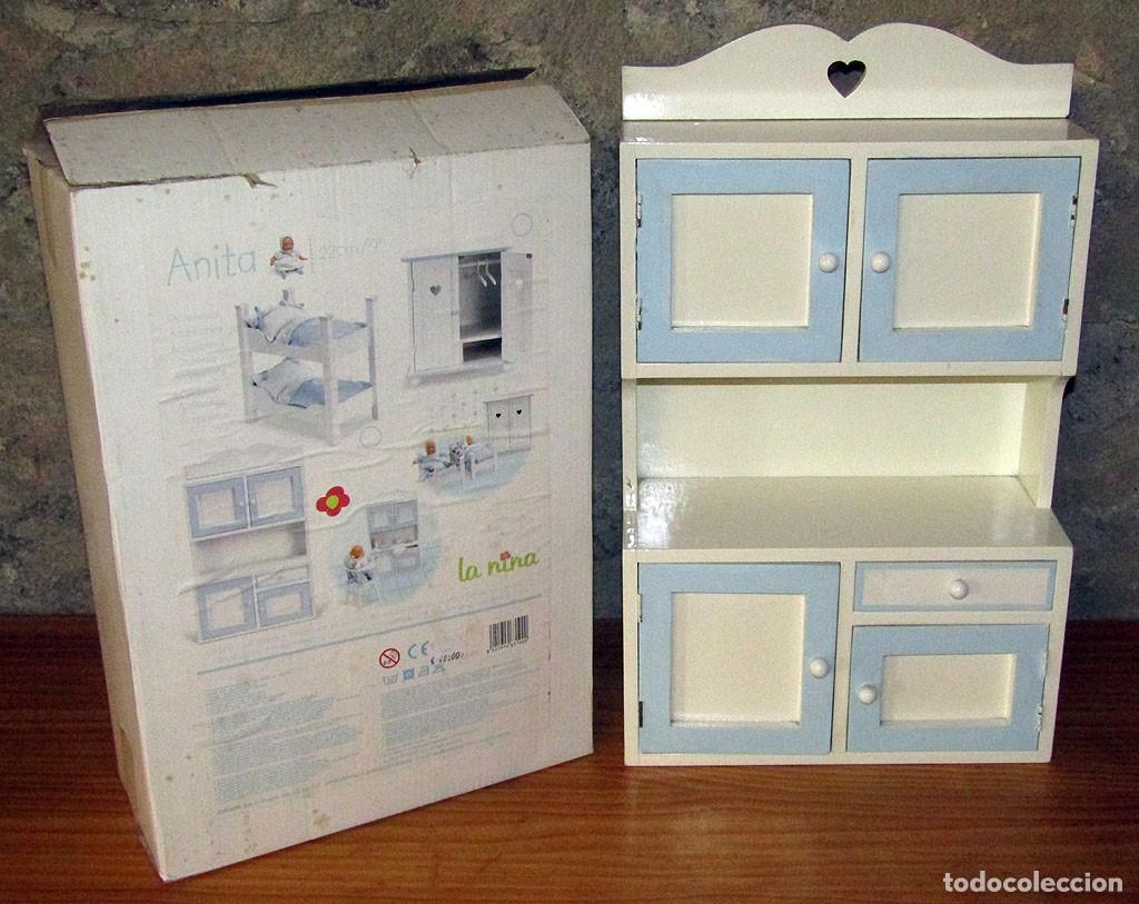 Mu&ntilde;ecas espa&ntilde;olas modernas: ANTIGUO MUEBLE ALACENA DE ANITA, DE LA NINA - DISET 2003 - NUEVO Y EN SU CAJA ORIGINAL