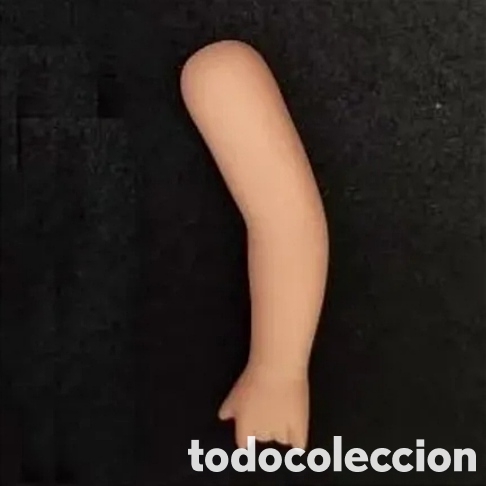 Mu&ntilde;ecas espa&ntilde;olas modernas: Pieza brazo mu&ntilde;eca googly colecci&oacute;n Mu&ntilde;ecas de Cuento Planeta repuesto reparaci&oacute;n porcelana