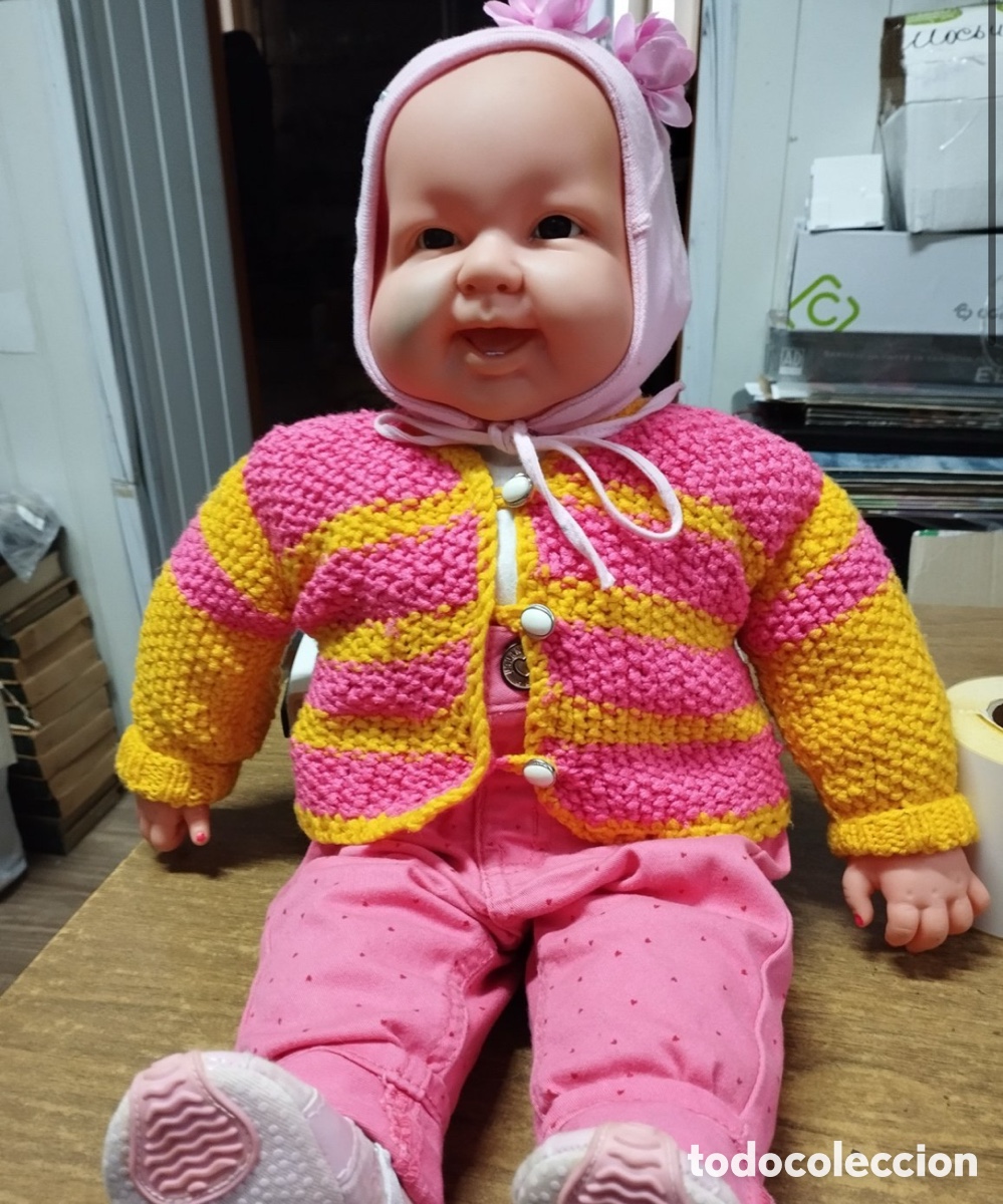 Mu&ntilde;ecas espa&ntilde;olas modernas: Mu&ntilde;eco beb&eacute; grande de 50 cm - Cuerpo blando / de tela y extremidades de goma