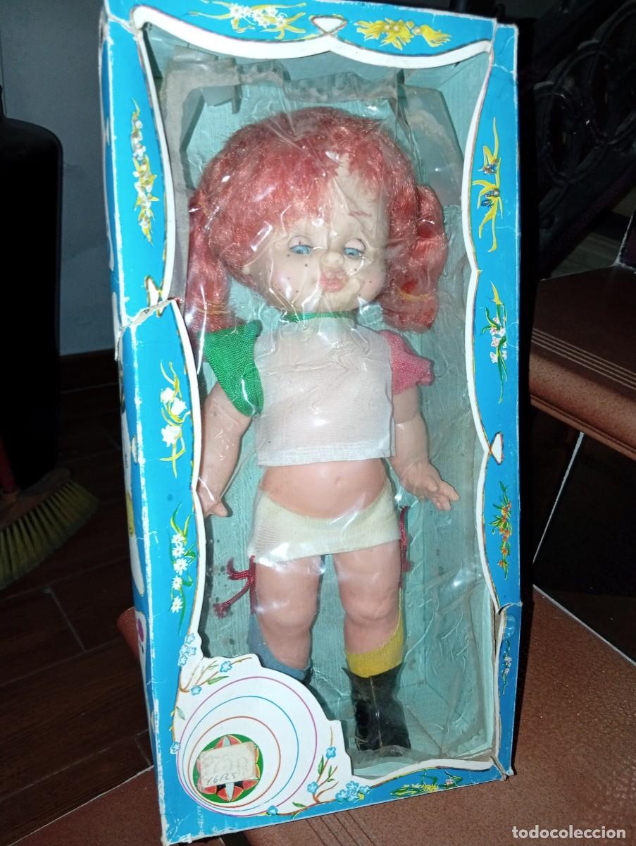 Mu&ntilde;ecas espa&ntilde;olas modernas: Mu&ntilde;eca Pippi Calzaslargas. VR Espa&ntilde;a a&ntilde;os 70.