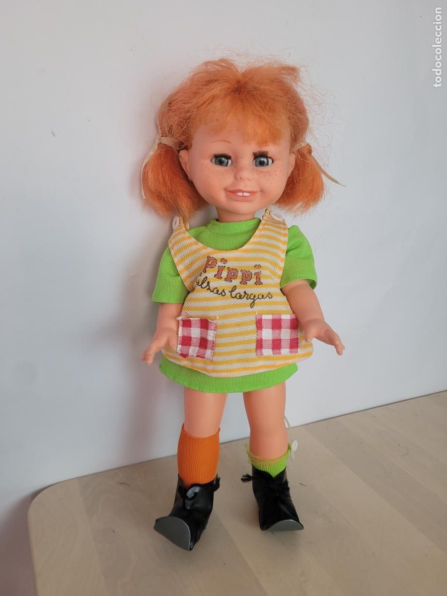 Mu&ntilde;ecas espa&ntilde;olas modernas: mu&ntilde;eca pippi calzas largas de toyse doll a&ntilde;os 70 pipi langstrump