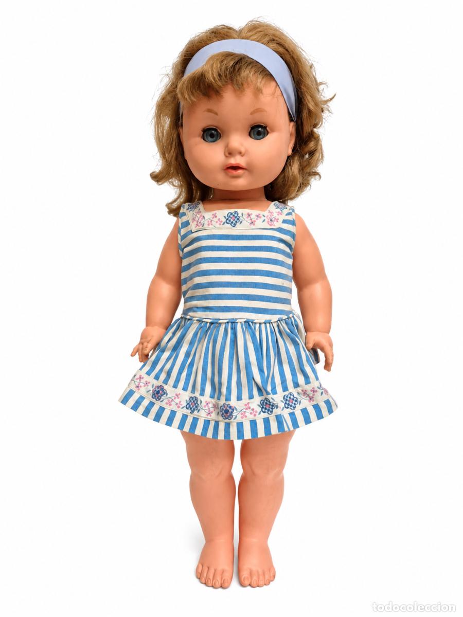 Mu&ntilde;ecas espa&ntilde;olas modernas: Mu&ntilde;eca Lidia - Marca Novo Gama, Lic. Mattel. USA - Vestido Original - A&ntilde;os 1960 - Funciona