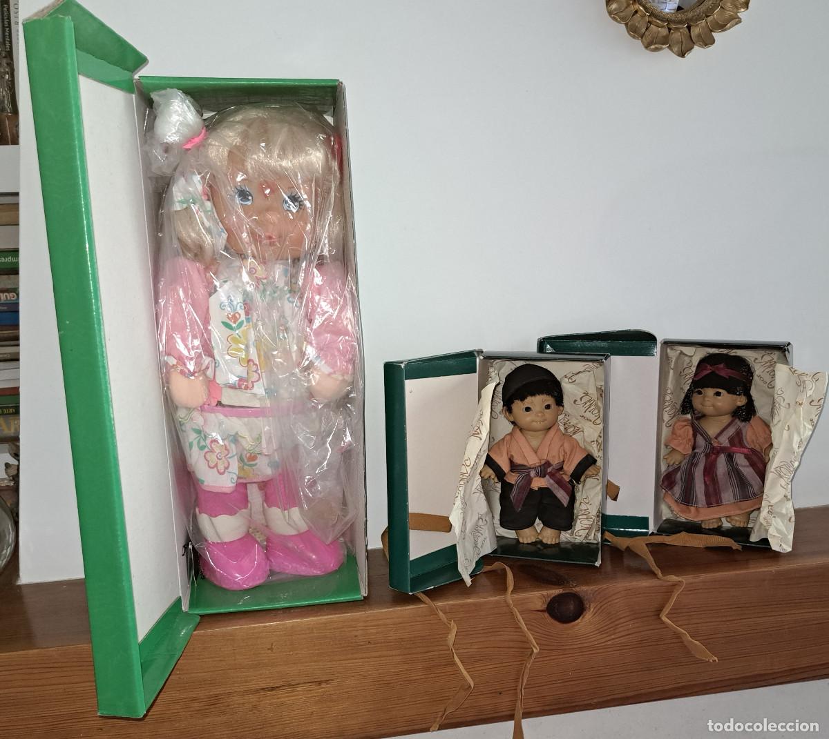 Mu&ntilde;ecas espa&ntilde;olas modernas: LOTE DE 3 MU&Ntilde;ECAS - NUEVAS - A ESTRENAR - EN SU CAJA - D'ANTON JOS