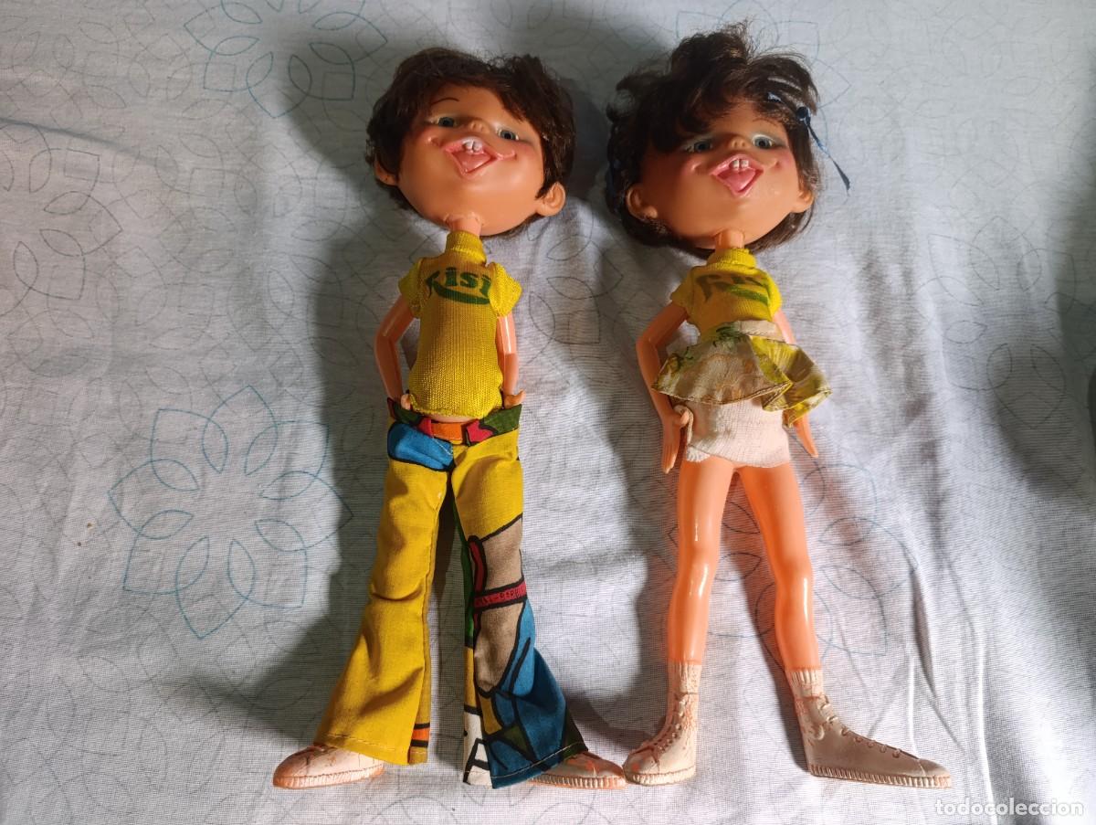Mu&ntilde;ecas espa&ntilde;olas modernas: 2 ANTIGUOS MU&Ntilde;ECOS DE RISI CHICO Y CHICA