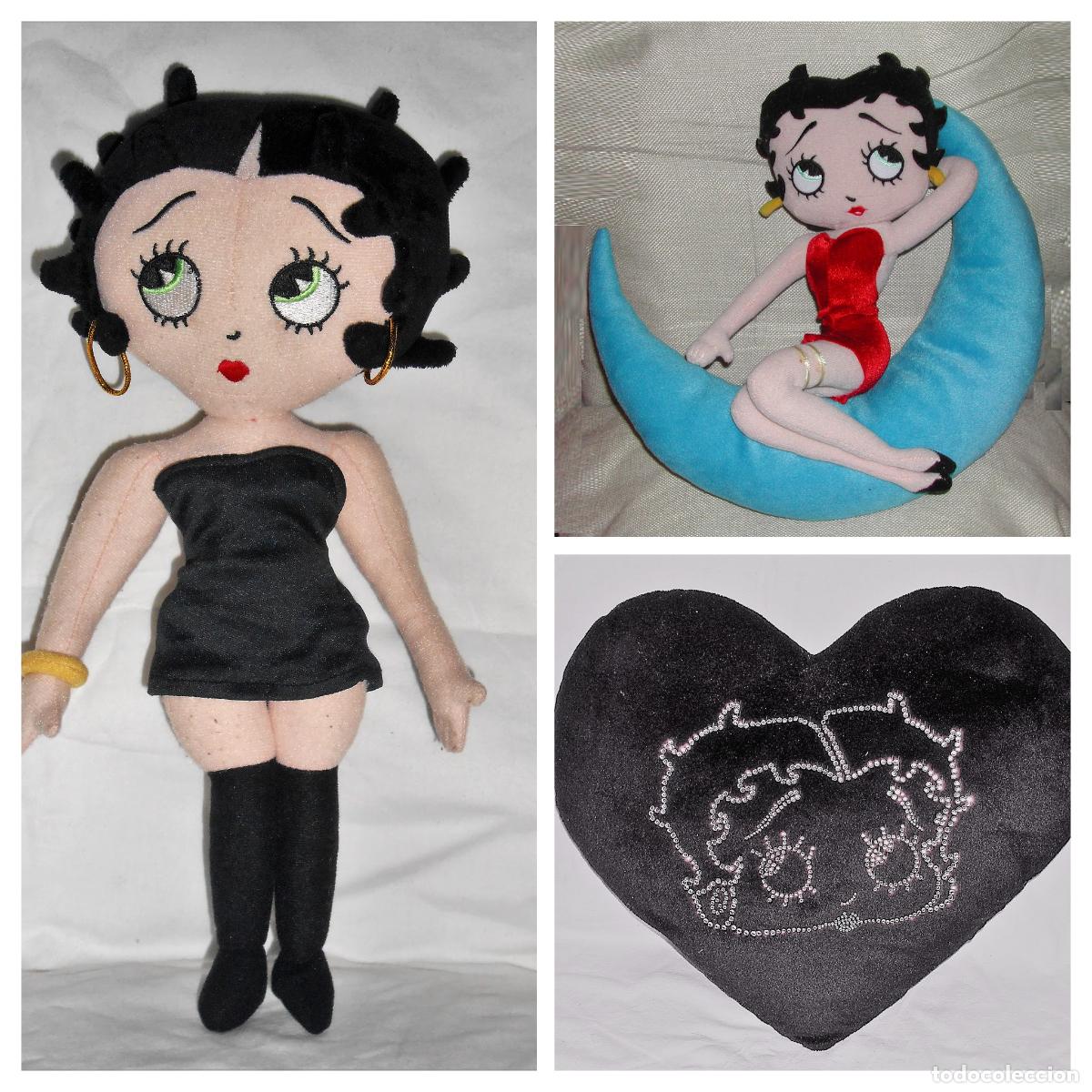 Mu&ntilde;ecas espa&ntilde;olas modernas: Lote Mu&ntilde;ecas Peluche BETTY BOOP + Coj&iacute;n.