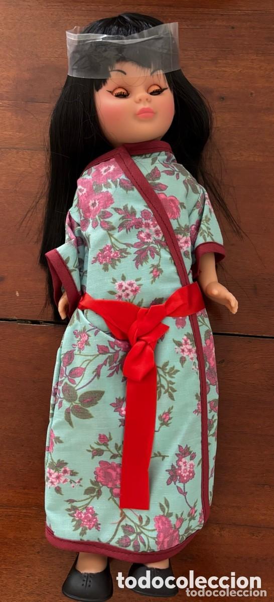 Bonecas Espanholas Modernas: Mu&ntilde;eca Kika Pepa oriental gheisa, tipo Nancy, pelo negro muy largo, en perfecto estado