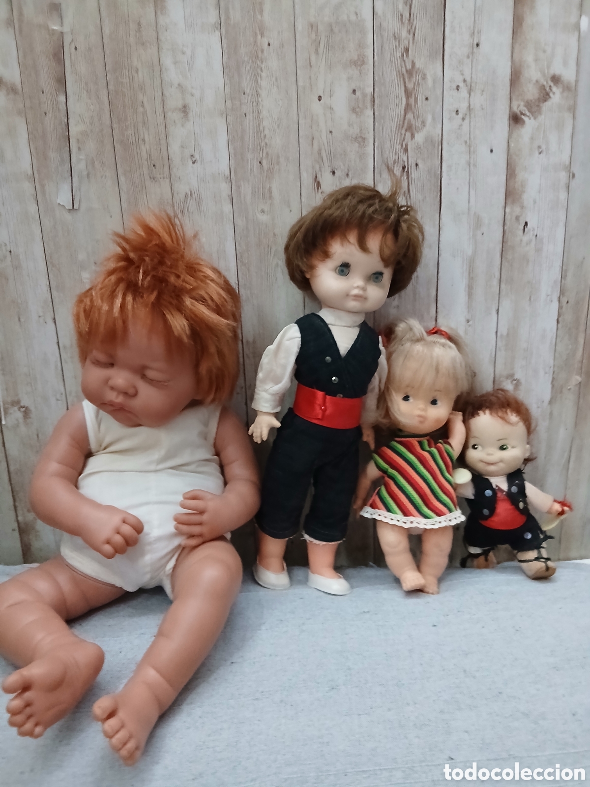 Mu&ntilde;ecas espa&ntilde;olas modernas: LOTE DE 4 MU&Ntilde;ECAS ANTIGUAS - Foto 1