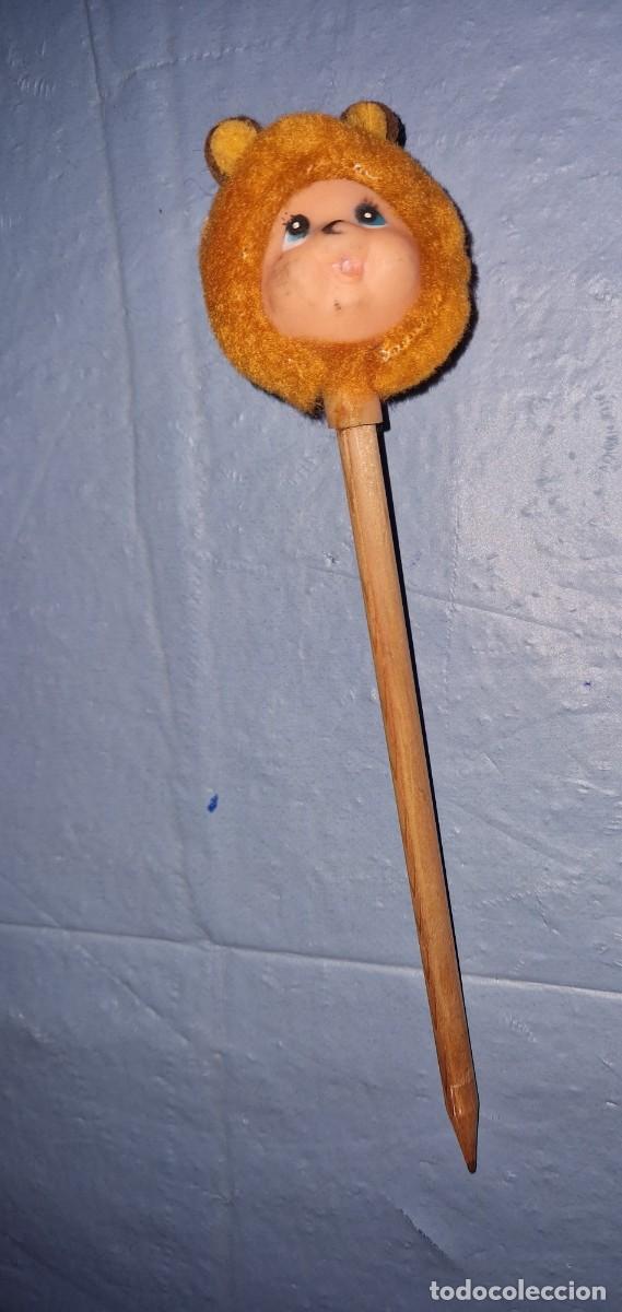 Mu&ntilde;ecas espa&ntilde;olas modernas: VIRKIKI MU&Ntilde;ECO - CABEZAL PARA LAPICERO , A&Ntilde;OS 80