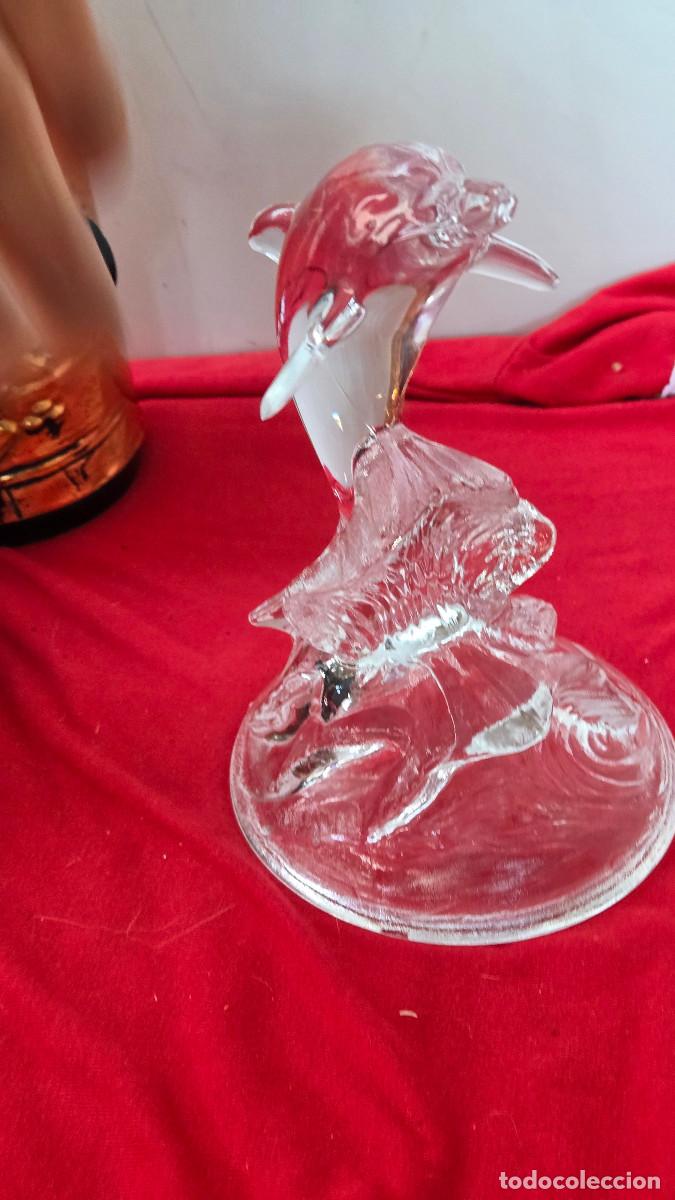 Mu&ntilde;ecas espa&ntilde;olas modernas: figura de delfin en cristal - Foto 2