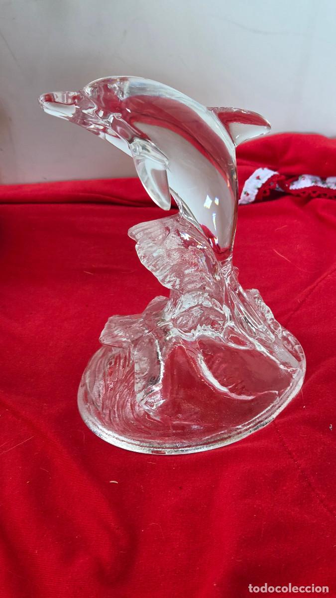 Mu&ntilde;ecas espa&ntilde;olas modernas: figura de delfin en cristal - Foto 3
