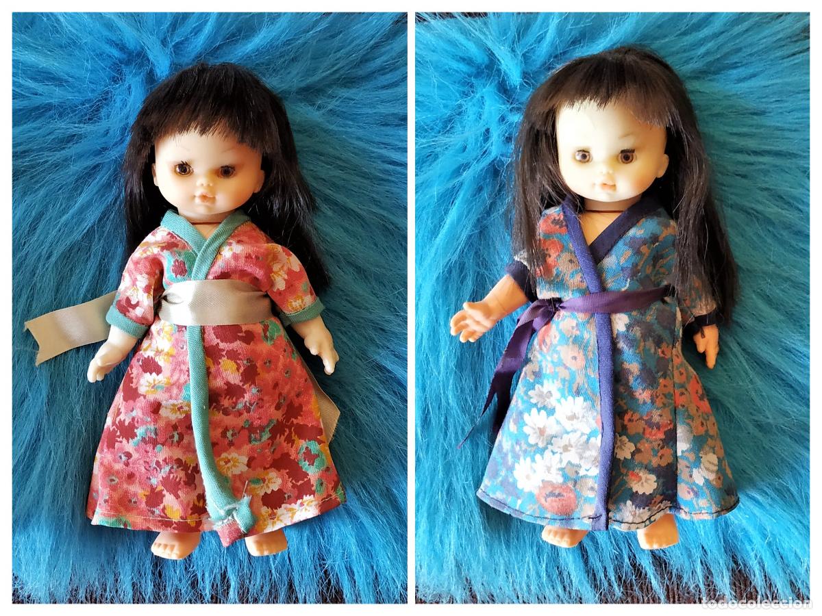 Mu&ntilde;ecas espa&ntilde;olas modernas: Lote de 2 mu&ntilde;ecas ALINA ORIENTALES con KIMONO