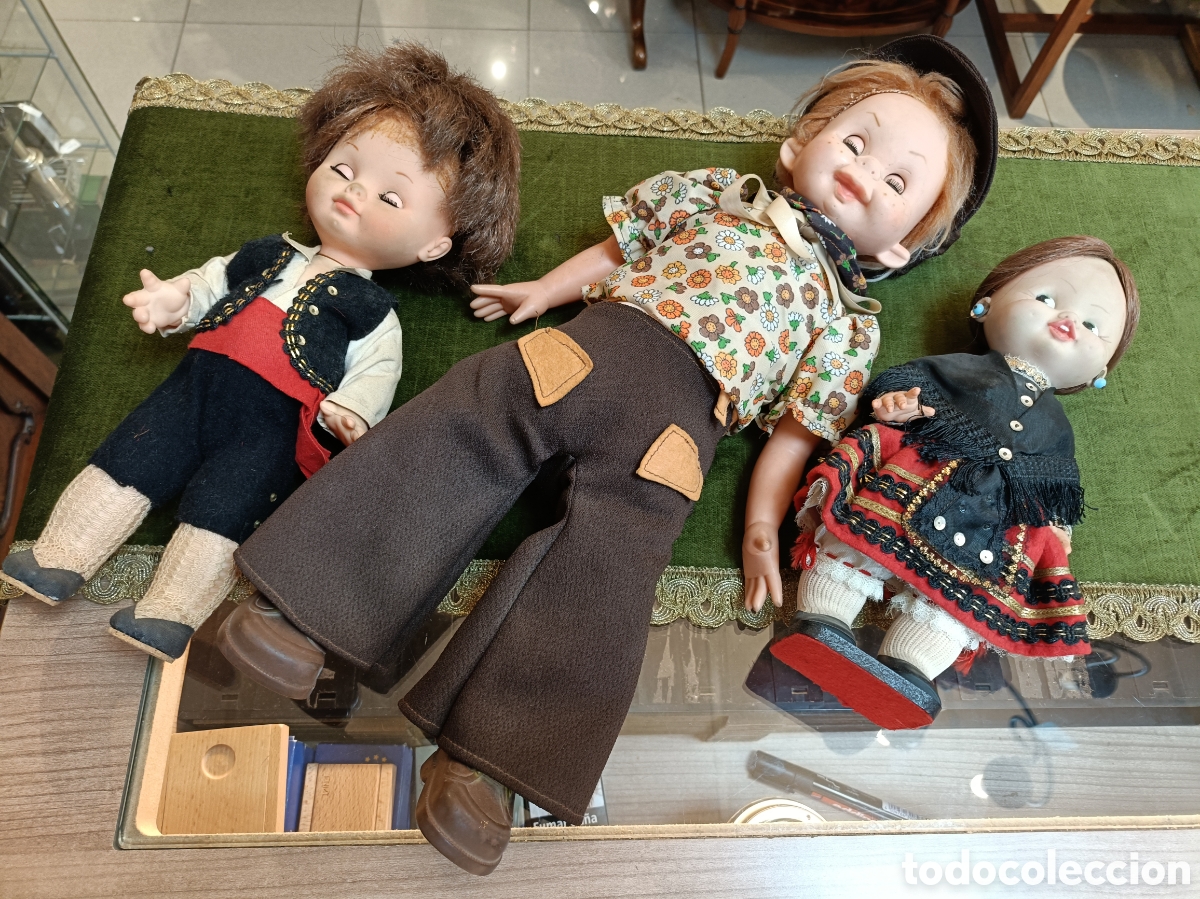 Mu&ntilde;ecas espa&ntilde;olas modernas: LOTE DE 3 MU&Ntilde;ECAS ANTIGUAS - Foto 3