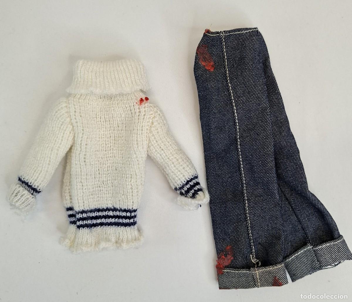Mu&ntilde;ecas espa&ntilde;olas modernas: CONJUNTO NIEVE DE MU&Ntilde;ECA SINDY. ( con defecto).