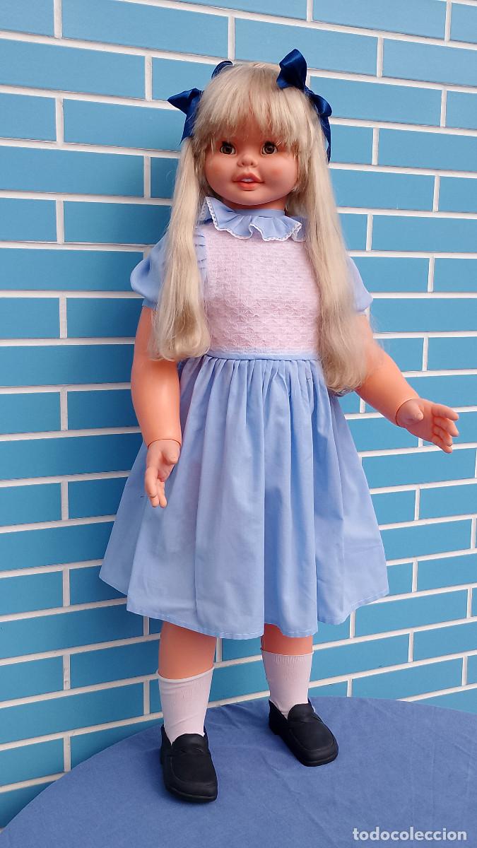 Mu&ntilde;ecas espa&ntilde;olas modernas: Antigua mu&ntilde;eca Celeste de b.b. m&aacute;s grande que Rosaura 105 cm