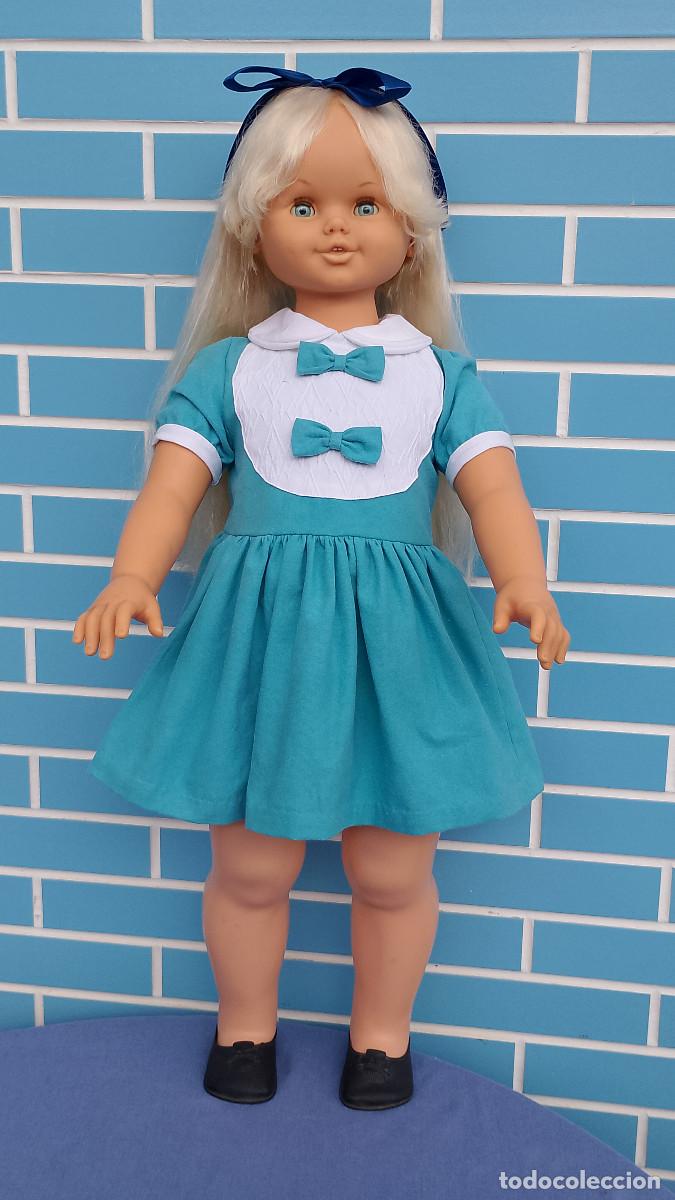 Mu&ntilde;ecas espa&ntilde;olas modernas: Mu&ntilde;eca grande antigua Rosaura de Jesmar de 90 cm