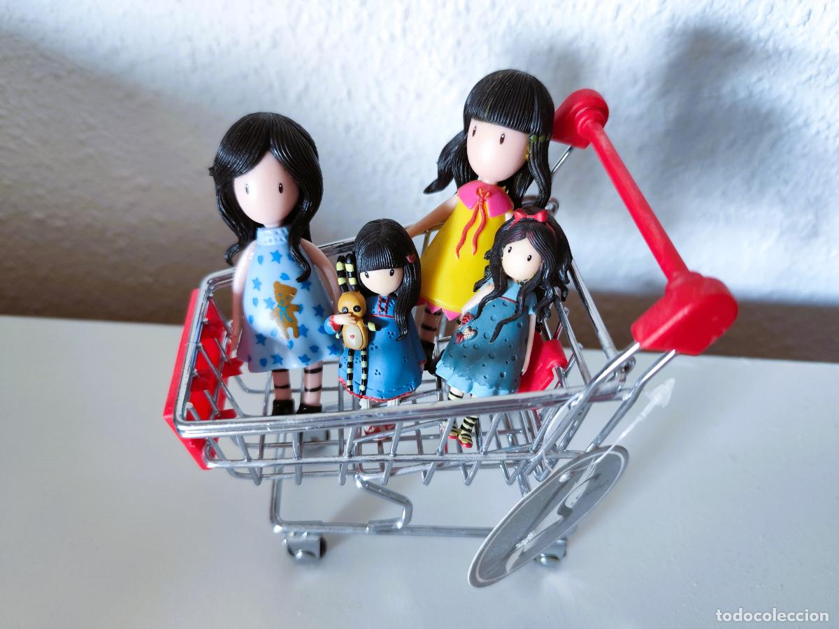 Mu&ntilde;ecas espa&ntilde;olas modernas: Lote 4 Figuritas Mu&ntilde;ecas Gorjuss + Carrito Compra - Foto 2